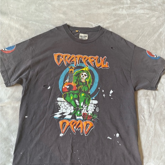 GRATEFUL DEAD X GALLERY DEPT COLLAB Distressed Brown with Vibrant Graphic